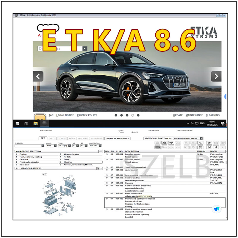 Nieuwste ETKA 8.6+ Elsawin 6.0 - Electronics Repair Tools recensie en prijs